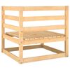 vidaXL Canap&eacute;s d'angle de jardin 2 pcs bois de pin massif