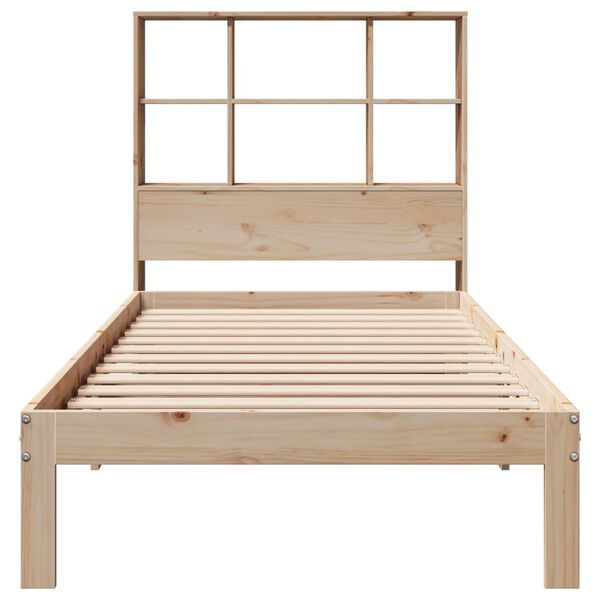 vidaXL Lit biblioth&egrave;que sans matelas 90x200 cm bois de pin massif