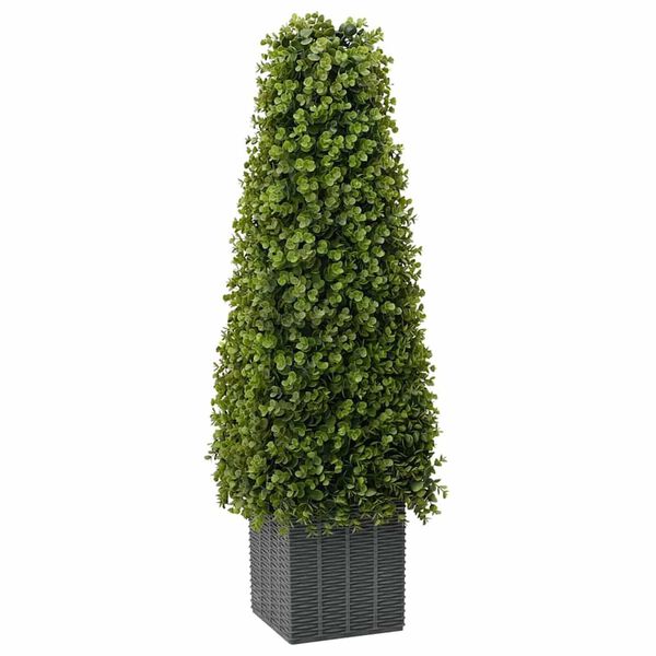 vidaXL Tour en Herbe Eucalyptus Vert 27 x 27 x 90 cm Plastique