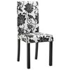 vidaXL Chaises &agrave; manger lot de 2 noir tissu