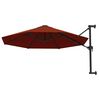 vidaXL Parasol mural avec m&acirc;t en m&eacute;tal 300 cm Terre cuite