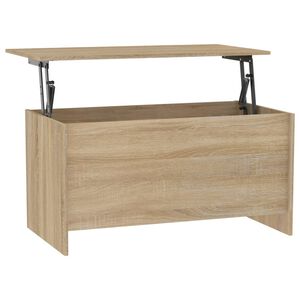 vidaXL Table basse ch&ecirc;ne sonoma 102x55,5x52,5 cm bois d'ing&eacute;nierie