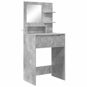 vidaXL Tables de maquillage pour chambre Gris b&eacute;ton 80 x 39,6 x 135 cm