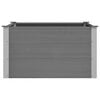 vidaXL Lit surélevé de jardin WPC 100x100x54 cm Gris