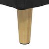 vidaXL Tabouret bouton avec coussin Noir 80 x 80 x 45 cm Simili cuir