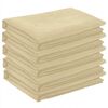 vidaXL Tissu de Table 5 pc Rectangulaire Cr&egrave;me blanc 140 x 140 cm