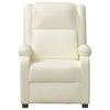 vidaXL Fauteuil inclinable &eacute;lectrique blanc similicuir