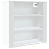 vidaXL Armoire murale Blanc 80x33x80 cm Bois d'ing&eacute;nierie
