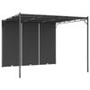 vidaXL Belv&eacute;d&egrave;re de jardin avec rideau lat&eacute;ral 3x3x2,25 m Anthracite