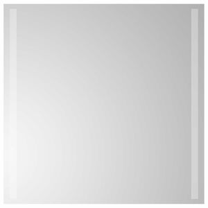 vidaXL Miroir de salle de bain LED Transparent 60 x 60 cm verre tremp&eacute;