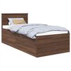 vidaXL Cadre de lit Ch&ecirc;ne brun 120 x 200 cm Bois d'ing&eacute;nierie