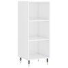 vidaXL Buffet blanc brillant 34,5x32,5x90 cm bois d'ing&eacute;nierie