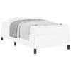 vidaXL Cadre de lit avec matelas Blanc 100 x 200 cm tissu
