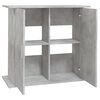 vidaXL Support d'aquarium en béton gris 81 x 36 x 73 cm Bois d'ingénierie