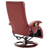 vidaXL Fauteuil de massage Rouge bordeaux Similicuir