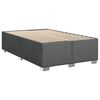 vidaXL Sommier &agrave; lattes de lit avec matelas gris fonc&eacute; 120x190cm tissu