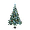 vidaXL Sapin de No&euml;l artificiel avec 150 LED Vert 150 cm PVC et Acier