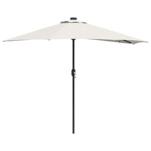 vidaXL Parasol de jardin Sable 294 x 150 x 224 cm Polyester et Acier