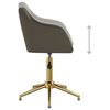 vidaXL Chaises pivotantes &agrave; manger lot de 4 gris fonc&eacute; velours