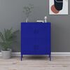 vidaXL Armoire de rangement Bleu marine 80x35x101,5 cm Acier