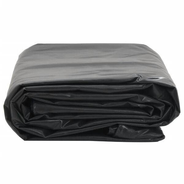 vidaXL B&acirc;che noir 5x8 m 650 g/m&sup2;