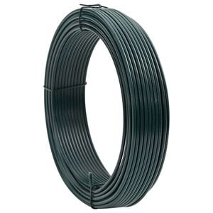 vidaXL Fil de cl&ocirc;ture Vert 33 m PVC