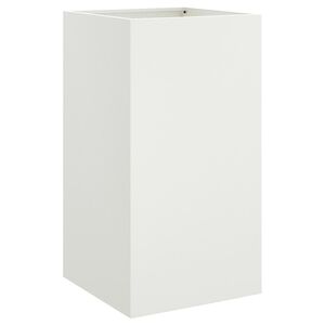 vidaXL Jardini&egrave;re blanc 42x38x75 cm acier