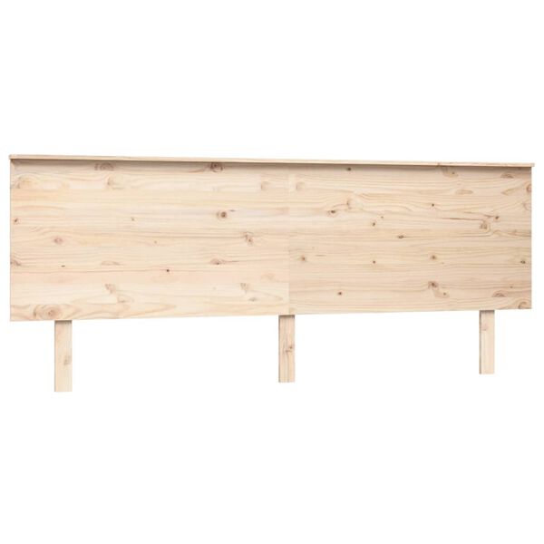vidaXL T&ecirc;te de lit 204x6x82,5 cm Bois massif de pin