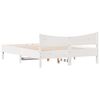 vidaXL Cadre de lit sans matelas blanc 160x200 cm bois de pin massif