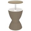 vidaXL Table &agrave; glaci&egrave;re 3 en 1 marron clair polypropyl&egrave;ne