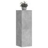 vidaXL Support pour plantes gris b&eacute;ton 33x33x100 cm bois d'ing&eacute;nierie