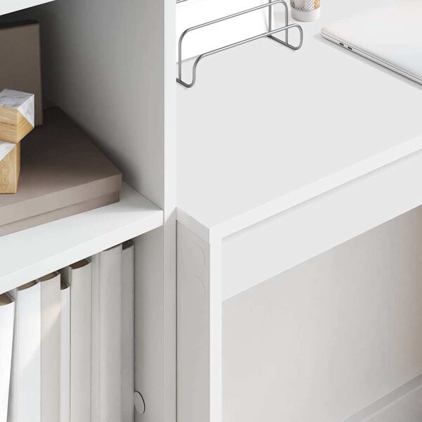 vidaXL Bureau avec tiroir 2 pcs Blanc