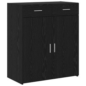 vidaXL Armoire de rangement Ch&ecirc;ne noir 80 x 42,5 x 93 cm