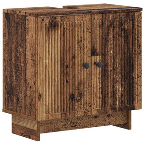 vidaXL Meuble sous Lavabo de Salle de Bain EDE Bois ancien
