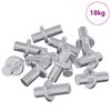 vidaXL Panneau de rayon 4500 pc Argent&eacute; 8,6 x 8,6 x 14,6 mm Acier