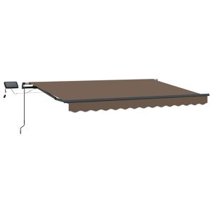 vidaXL Auvent r&eacute;tractable Taupe 300 x 250 cm Tissu et Aluminium