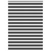 vidaXL Store z&egrave;bre noir 160x230 cm largeur du tissu 155,9 cm polyester
