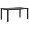 vidaXL Table de jardin 150x90x72 cm PP Anthracite