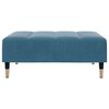 vidaXL Repose-pied bleu 77x55x31 cm velours