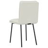 vidaXL Chaises à manger lot de 2 Crème Velours