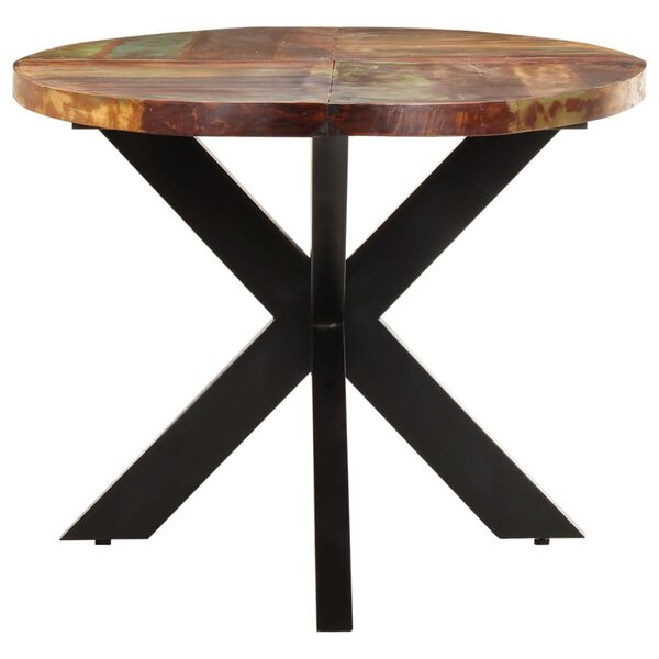 vidaXL Table à dîner ovale 200x100x75 cm Bois de récupération solide