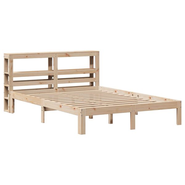 vidaXL Cadre de lit avec tête de lit sans matelas 140x190 cm
