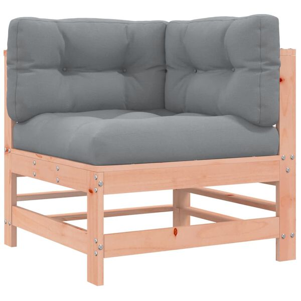 vidaXL Salon de jardin 7 pcs avec coussins bois massif douglas