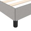 vidaXL Cadre de lit sans matelas gris clair 140x190 cm tissu