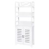 vidaXL Armoire de salle de bain Albuquerque Bois Blanc 46x24x117,5 cm