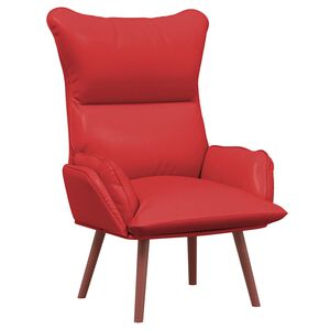 vidaXL fauteuil Rouge 69 x 74 x 93 cm Simili cuir
