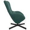 vidaXL Fauteuil &oelig;uf Vert fonc&eacute; 63 x 73 x 90 cm Velours