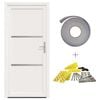 vidaXL Porte Frontale Blanc 98 x 208 cm PVC