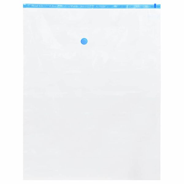 vidaXL Sacs de rangement 50 pcs Transparent et Bleu 130 x 100 cm
