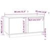 vidaXL Meuble TV 80x35x40,5 cm Bois de pin massif